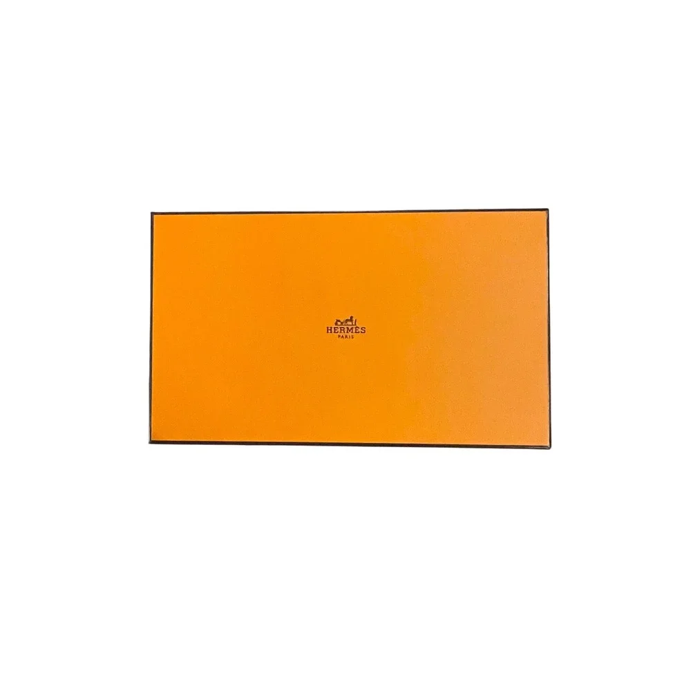 Authentic Hermes Paris Empty Gift Box Orange w/ Ribbon Tissue 10 X 6.5X 2.5